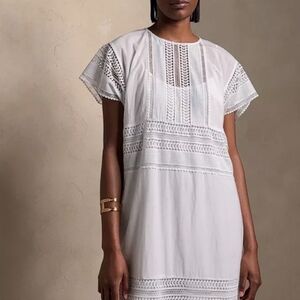 Banana Republic Auriene Lace Maxi Dress White